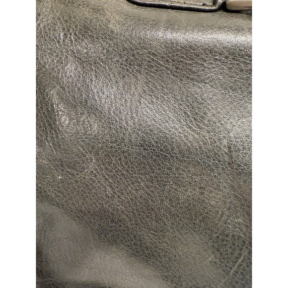 Kenneth Cole Black Leather Briefcase Laptop Bag Removable Crossbody Strap - Picture 7 of 16